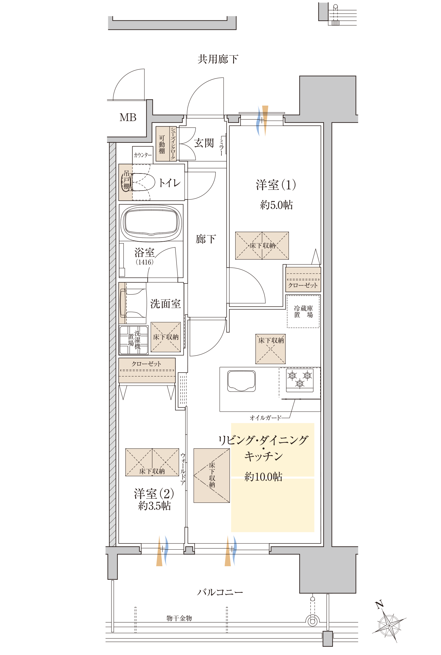 Cタイプの間取り