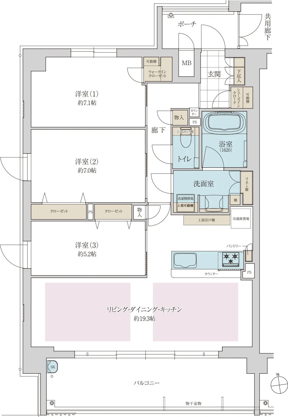Atype間取り図面