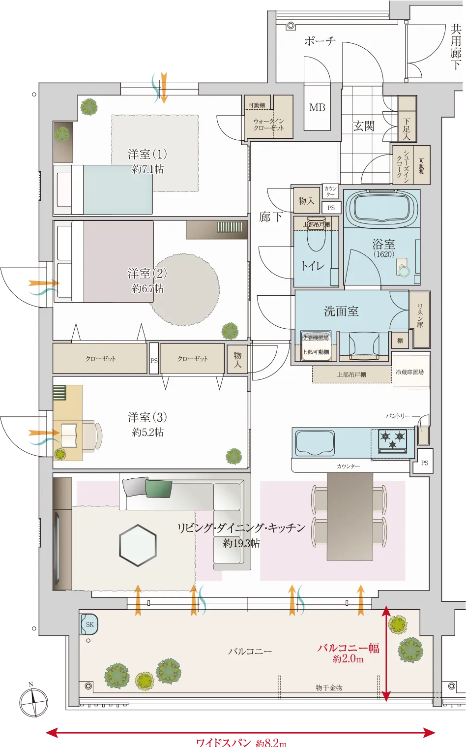Ahtype間取り図面
