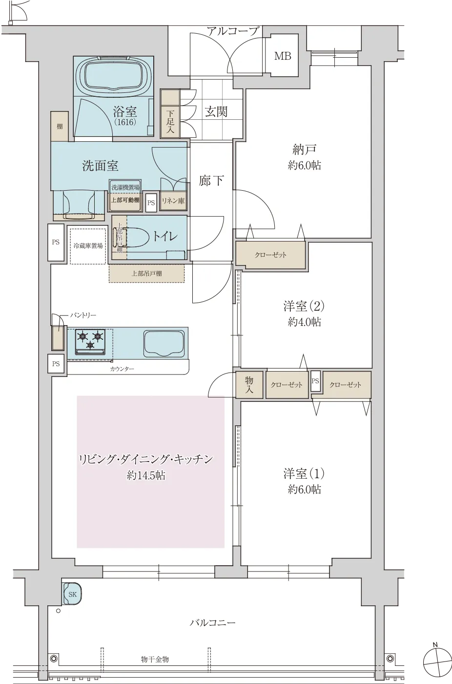 Btype間取り図面