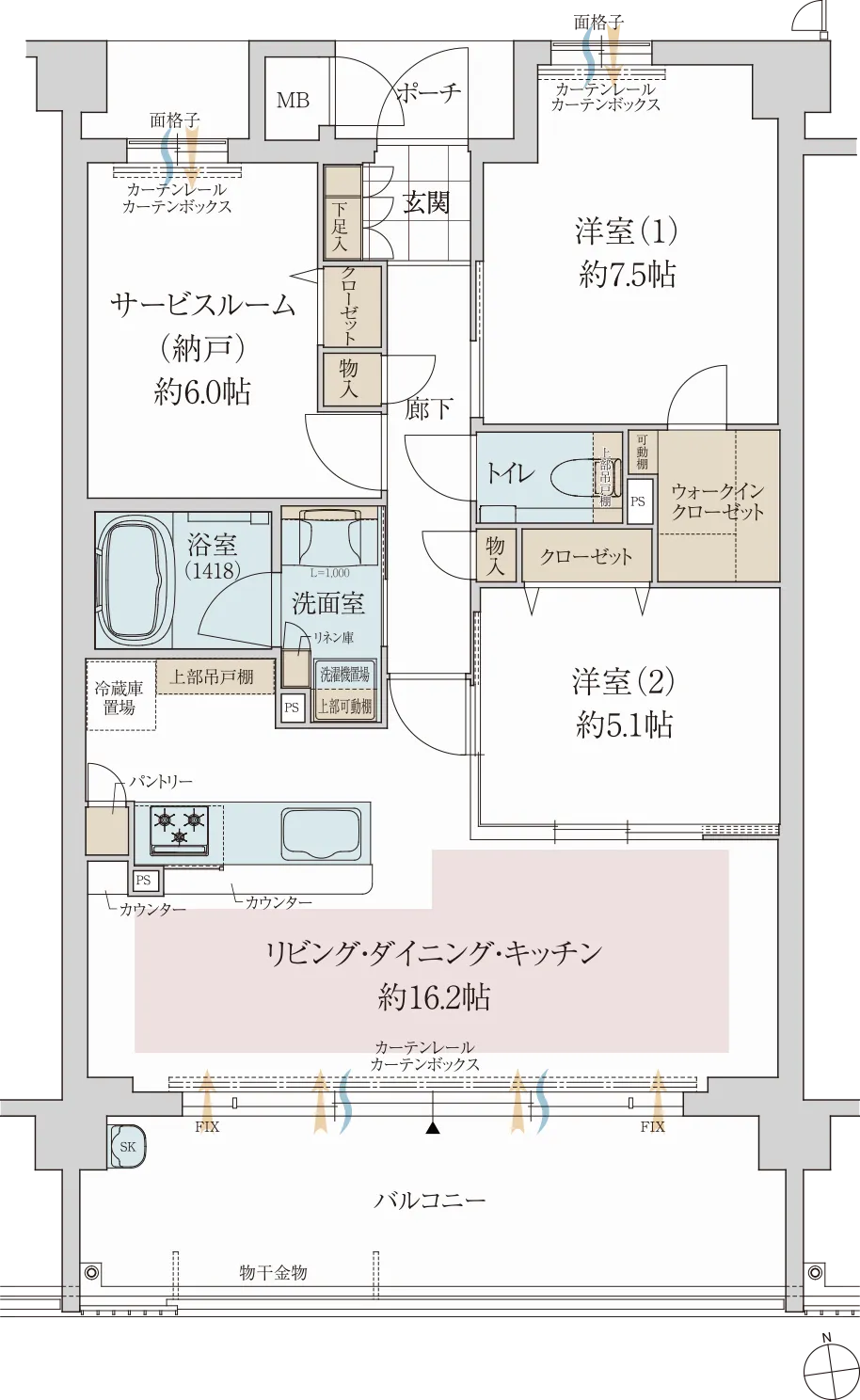Dtype間取り図面